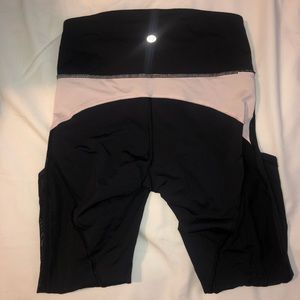 Black and peach Lululemon leggings size 2